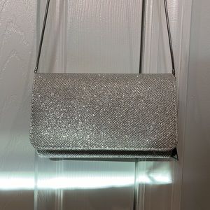 Silver glittery bag
